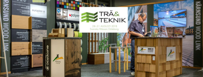 Besök Kärnsund Wood Link på Trä&Teknik på Svenska Mässan 28-31 aug 2018